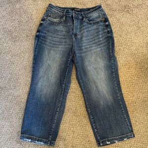 Judy Blue Dark Wash Wide Leg Jeans